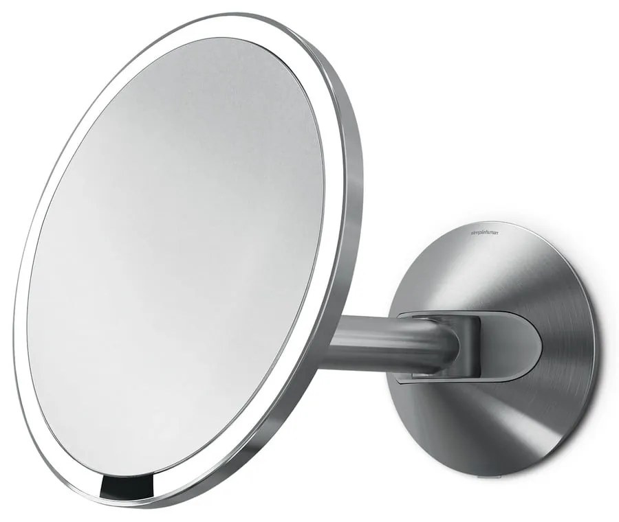 Стенно/козметично огледало със светлина/увеличително (5x) ø 20 cm Sensor – simplehuman