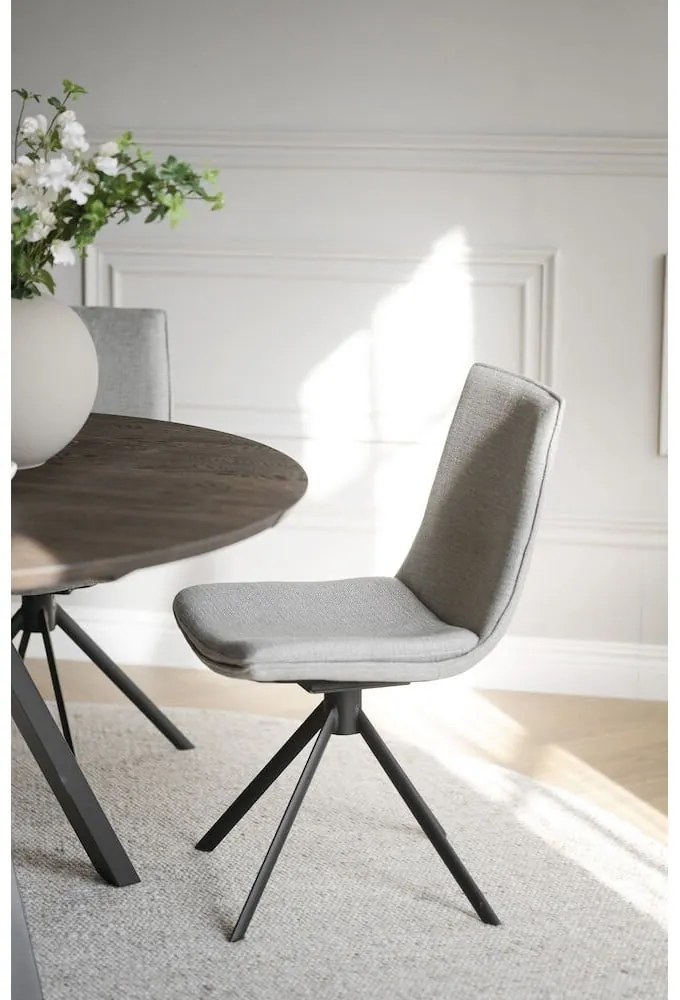 Бежови въртящи се трапезни столове в комплект от 2 броя Lowell - Rowico