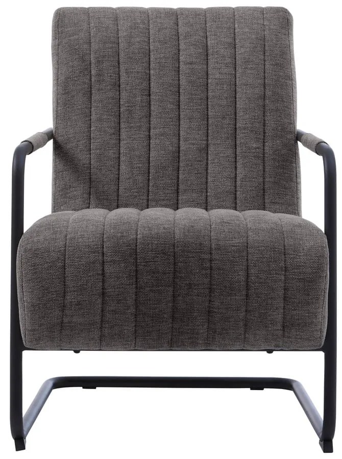 Тъмносиво кресло Trout – Unique Furniture