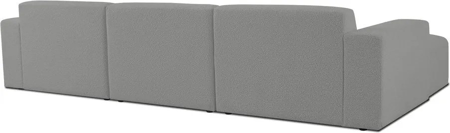 Сив ъглов диван от букле (ляв ъгъл) Roxy – Scandic