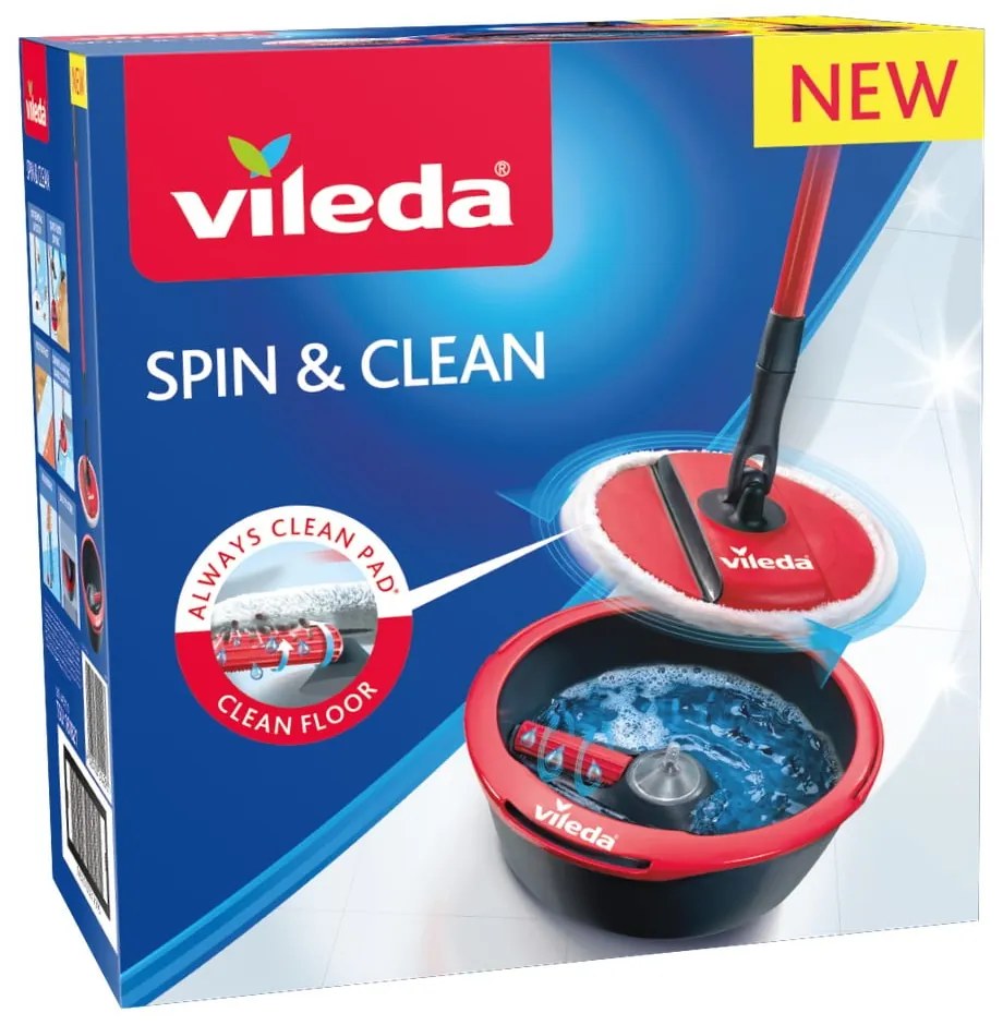 Комплект кофа и моп за под Spin&amp;Clean Spin &amp; Clean - Vileda