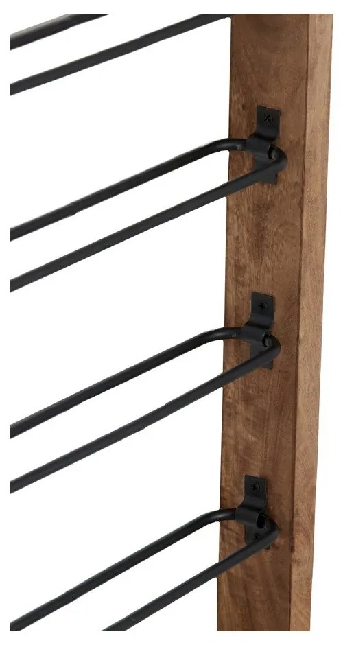 Кафяв стенен стелаж за 8 бутилки вино Sorrento - Light & Living