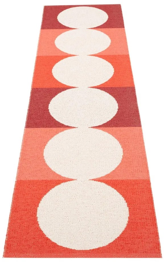 Червена и кремава пътека за открито и закрито 70x280 cm Otto Berry – Pappelina