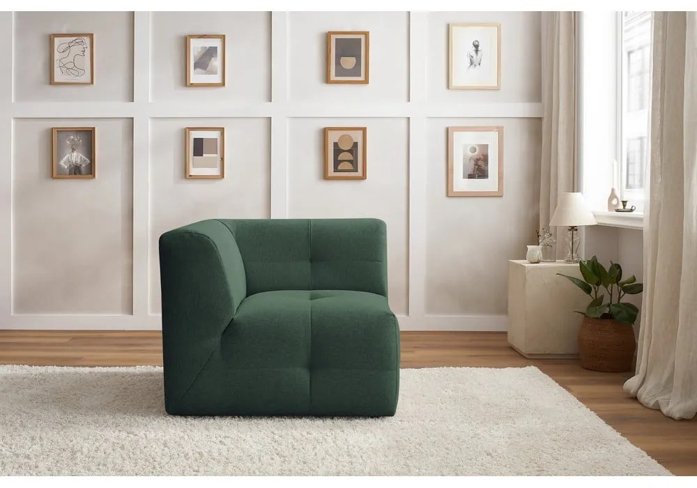 Тъмнозелен модул за диван Kleber - Bobochic Paris