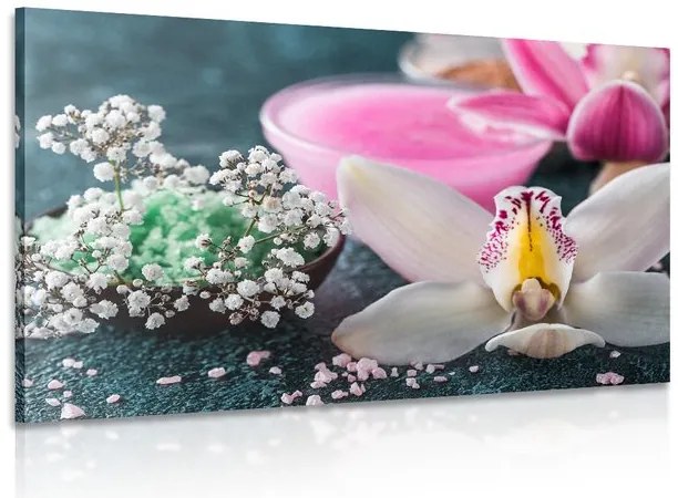 Картина на платно – Невероятна детайлна орхидея