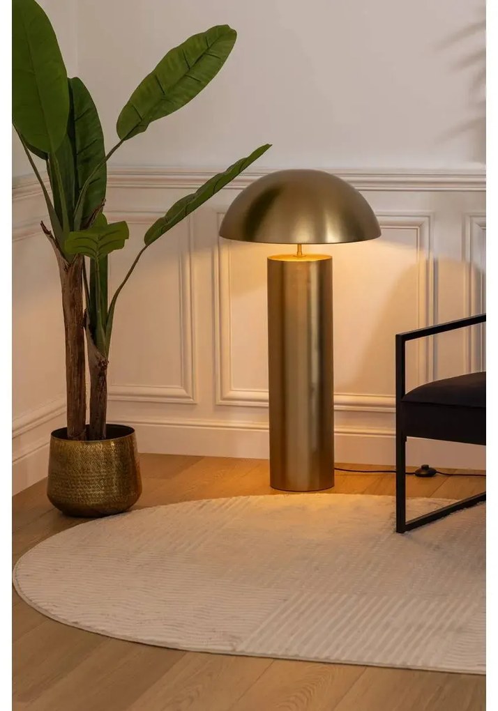 Лампион atmosphera Mushroom Cylinder, Метал, Златен, 97 cm