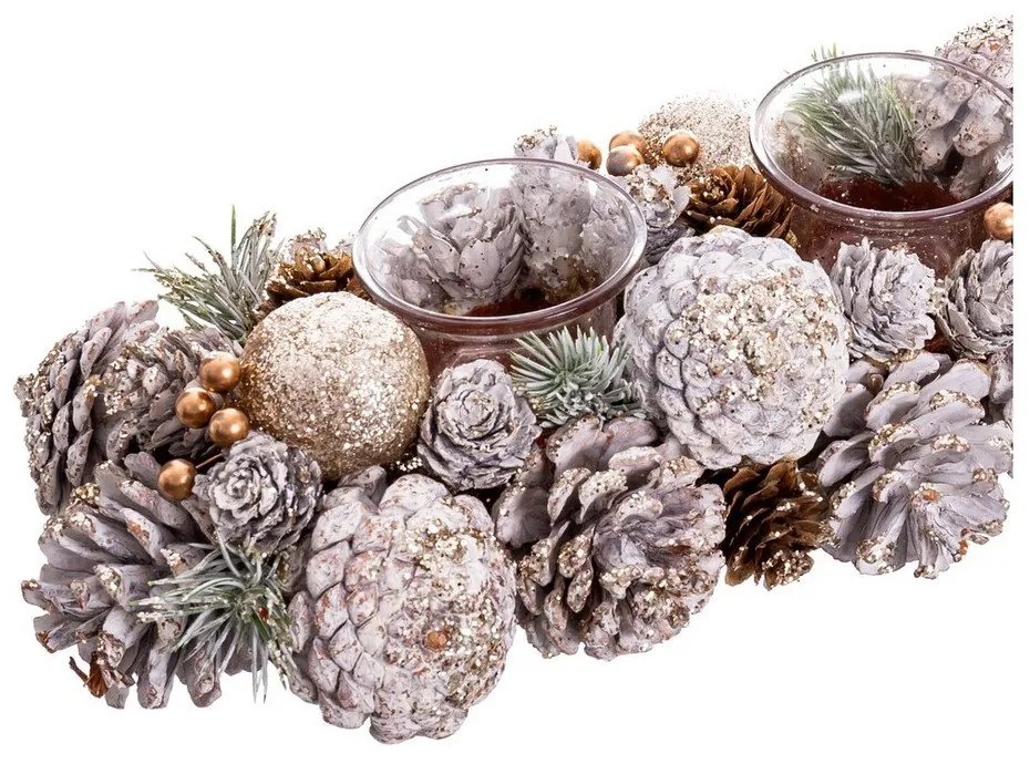 Свещник от пластмаса и стъкло - Casa Selección