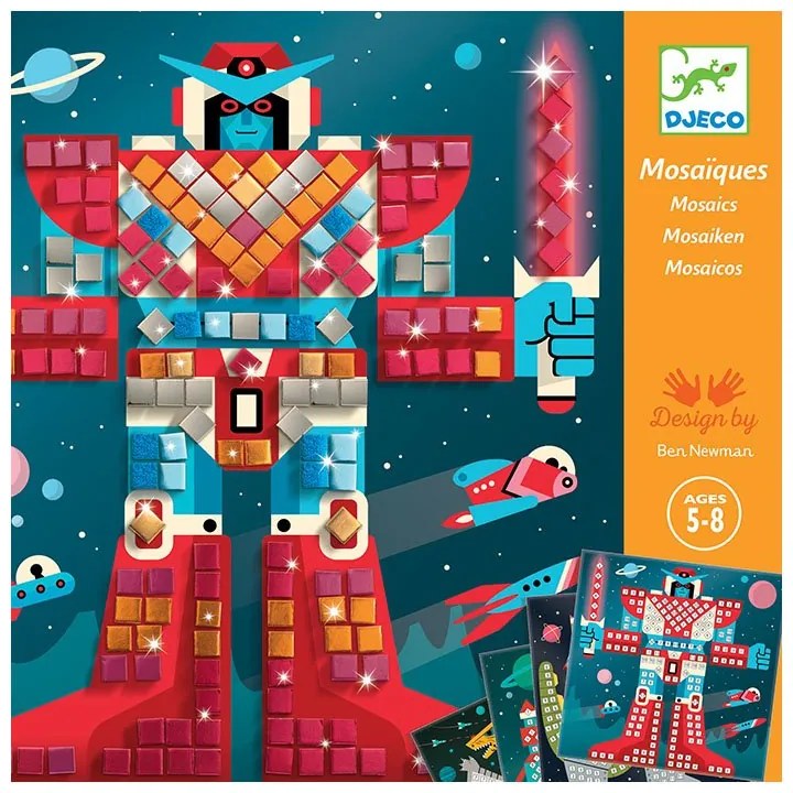 Djeco - Комплект мозайка 4бр. Космическа битка DJ09424