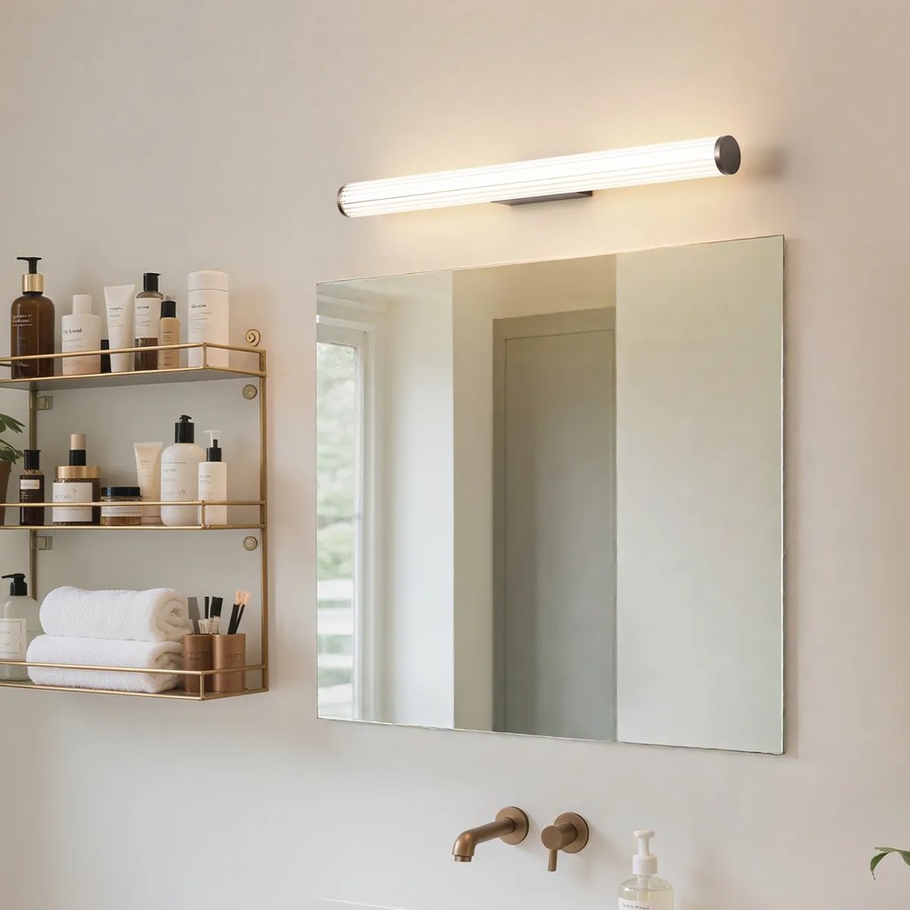 Ретро стенна лампа бронз 80.4cm вкл. LED IP44 - Coco