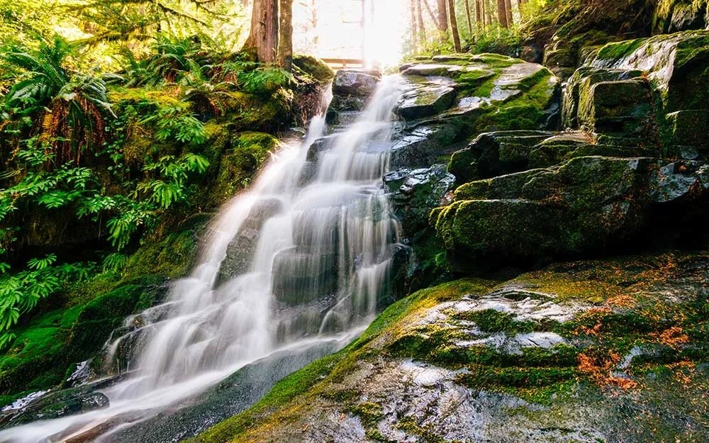 Фототапет Скалист водопад