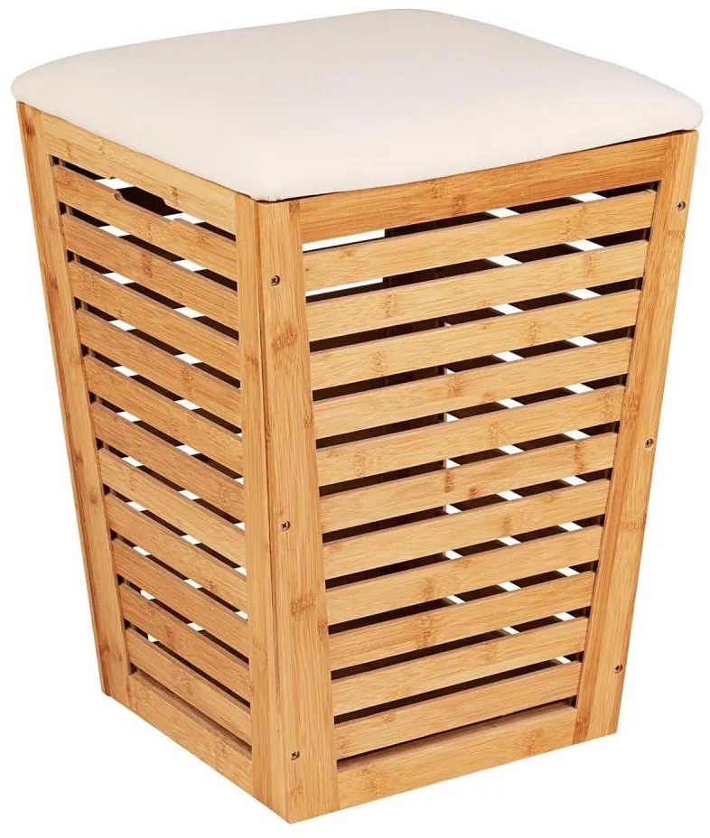 WENKO 25143100 - Кош за пране BAMBUSA 40x56 см кафяв