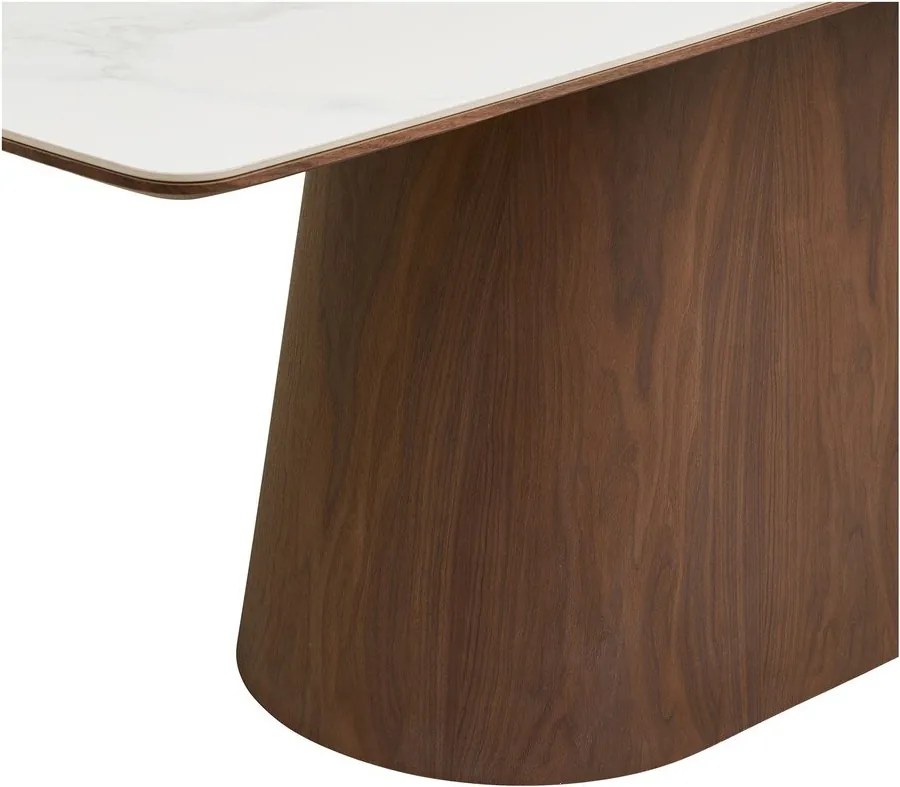 Трапезна маса с керамичен плот 90x200 cm Noli – House Nordic