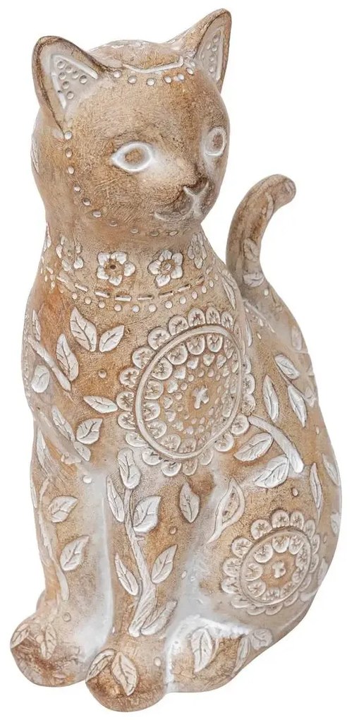 Декоративна фигура atmosphera Lindo, Смола, Бежов, 19 cm