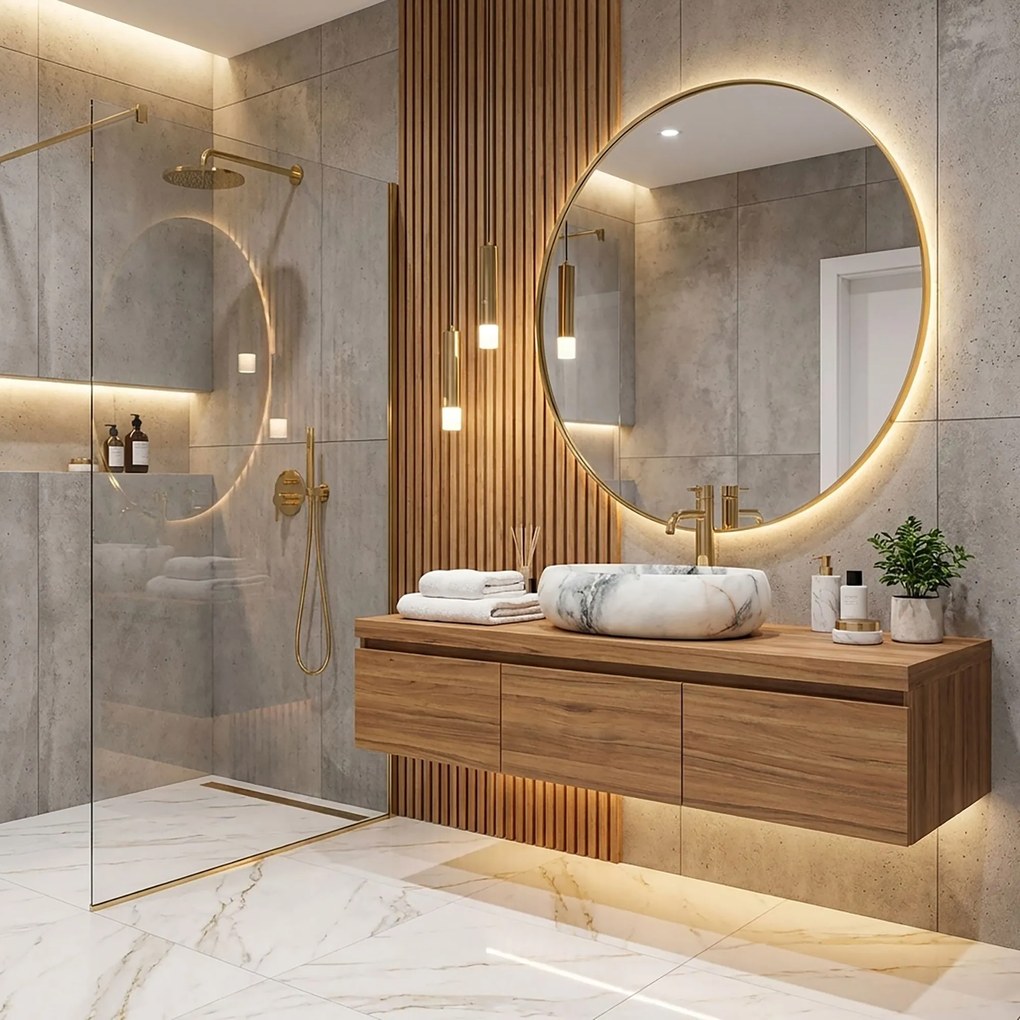 Умивалник за плот Rea Linda Granit Mat