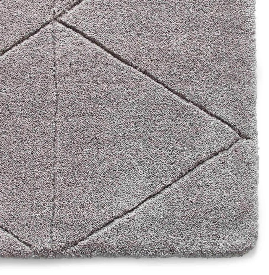 Сив вълнен килим , 120 x 170 cm Kasbah - Think Rugs