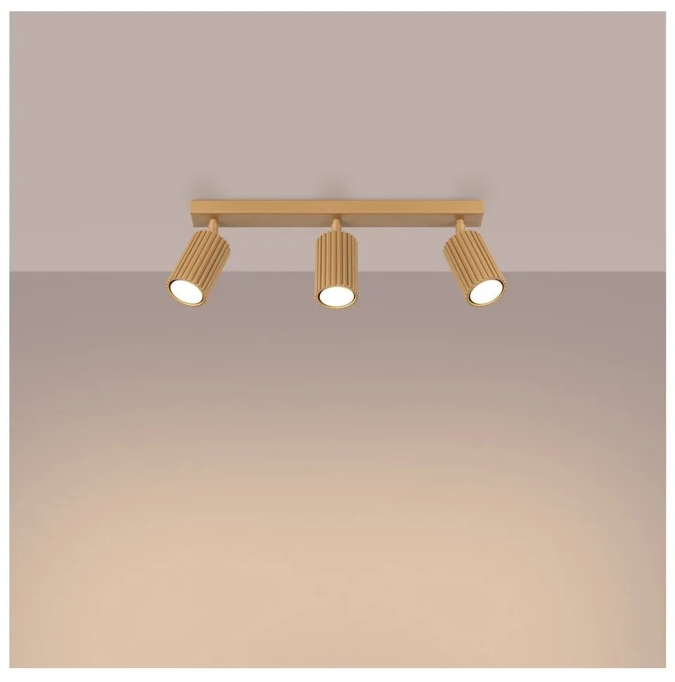 Прожектор в златист цвят 6,5x45 cm Gleam – Sollux