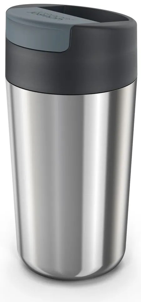 Чаша за пътуване в тъмносиньо-сребристо 450 ml Sipp - Joseph Joseph