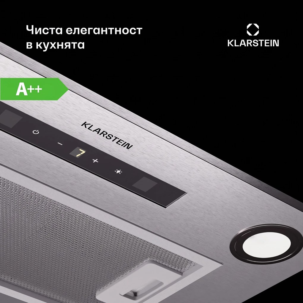 Klarstein Paolo 52 Вграден плот 52 cm 439 m³/h LED Touch A++