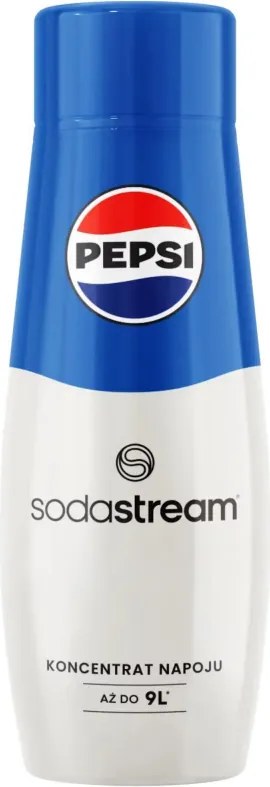Концентриран сироп SodaStream Pepsi, 440 мл, До 9 л, Без алергени и ГМО, Бял/син