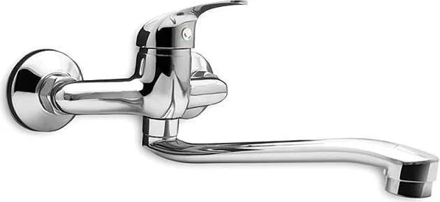 Смесител едноръкохватков с дълъг чучур Crystal за кухня 80016