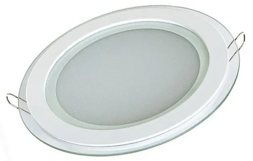 Стъклен LED панел, кръг, 18W, AC220V или DC12V