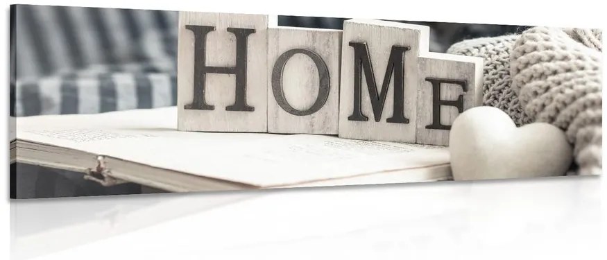 Картина на платно – С надпис Home и натюрморт