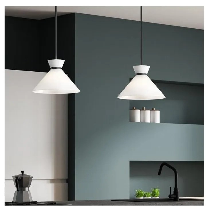 Alora Mood ALM-HALSTON-P-M-BK - Полилей на прът HALSTON 1xE27/60W/230V черен