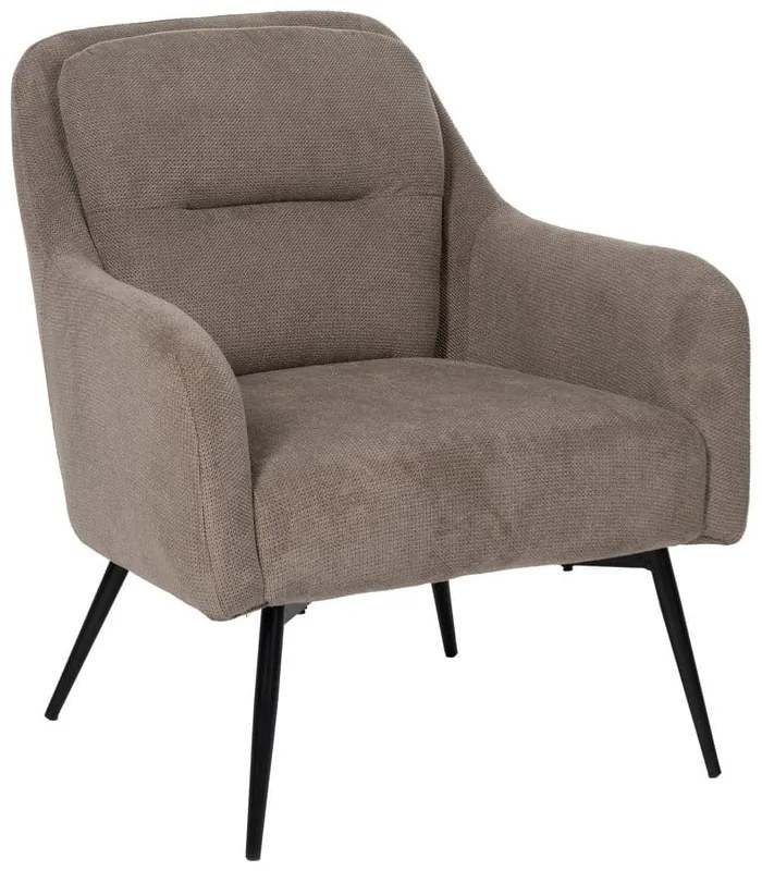 Кафяво-сиво шенилово кресло Classic – Ixia