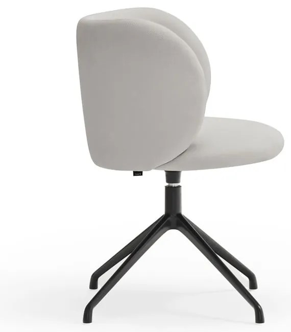 Светлосив тапициран трапезен стол Mogi – Teulat