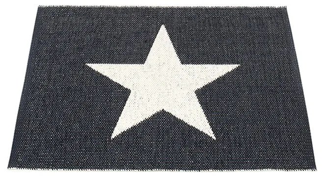 Черно-бял килим за открито и закрито 70x90 cm Viggo Black – Pappelina