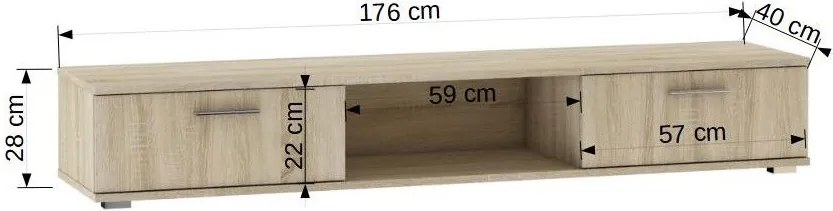 TV шкаф Bagdat-Fusiko