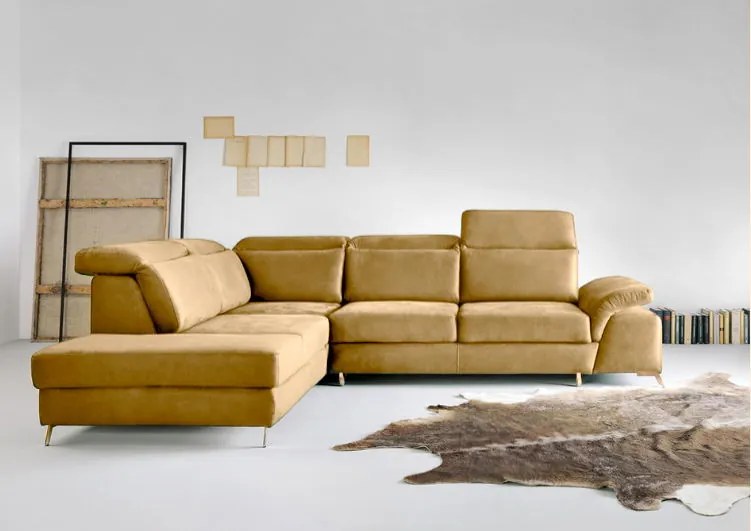 Ъгъл диван Milani-Right-Moustardi