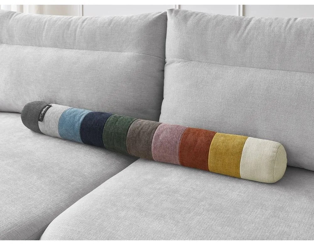 Светлосив ъглов диван Aden – Bobochic Paris