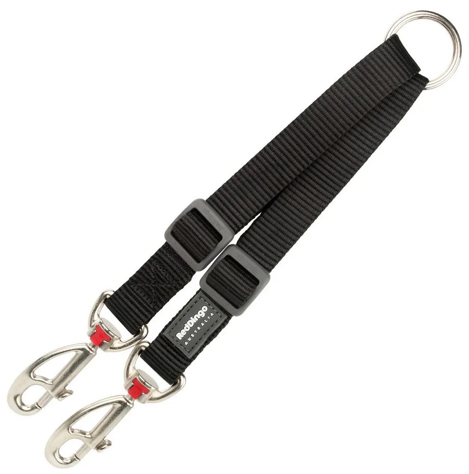2 Dog Leash Coupler Red Dingo, 1,2 x 16.5-22 cm, Регулируем