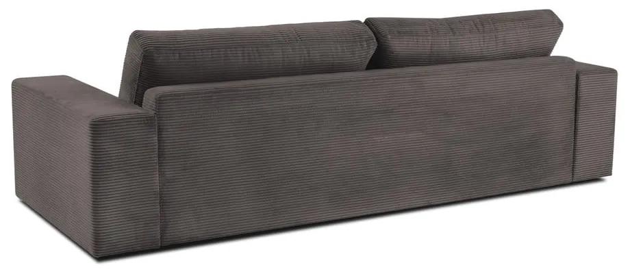 Кафяв велурен разтегателен диван Donatella - Milo Casa