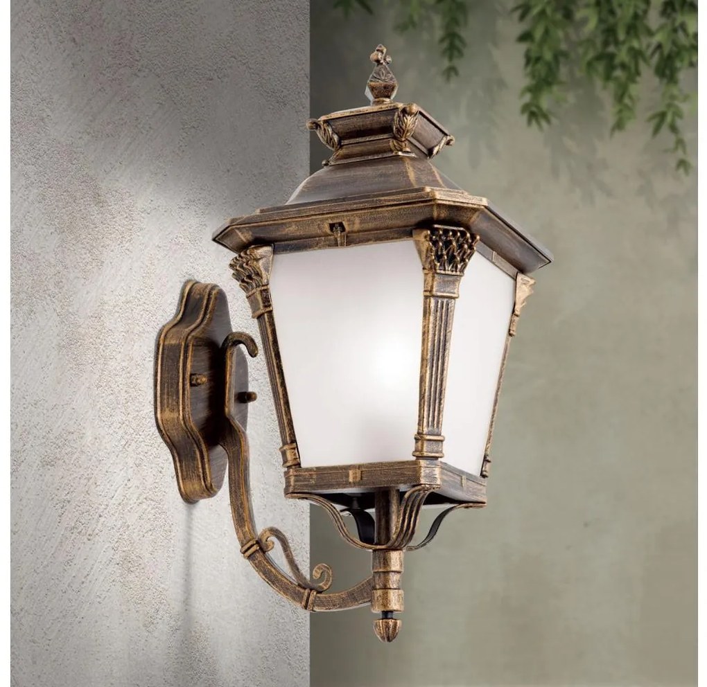 Orion - Външна стенна лампа AIKO 1xE27/60W/230V IP23 бронз/патина