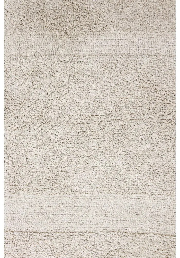 Кремав ръчно изработен памучен килим подходящ за пране 140x200 cm Bloom Natural – Lorena Canals