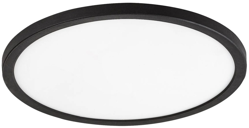 RABALUX Gonzalo, indoor ceiling lamp, black plastic lamp with white plastic shade, 36W, with shade: 2750lm, without shade: 4000l