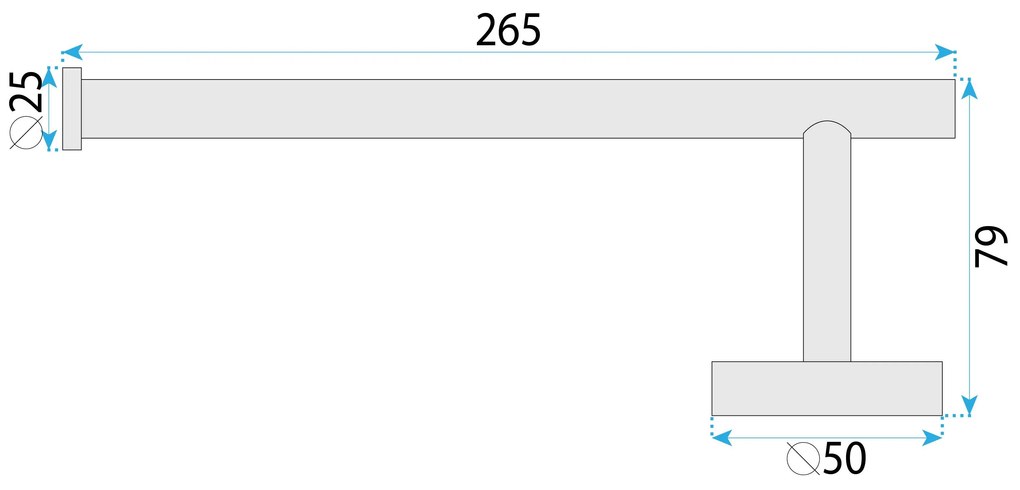 Закачалка за баня 6610a Modern Brush Gold