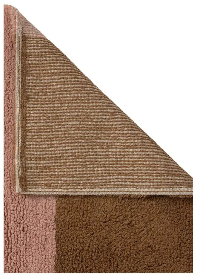 Ръчно изработена вълнена пътека 80x230 cm Chroma Spiced Coral – Lorena Canals