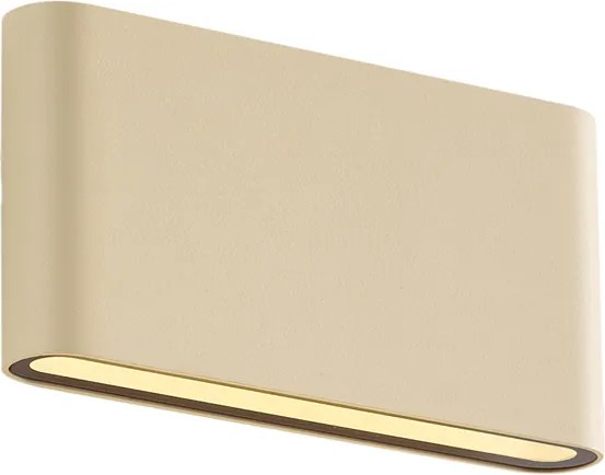 Модерна външна стенна лампа бежова 17,5 см вкл. LED IP65 - Batt