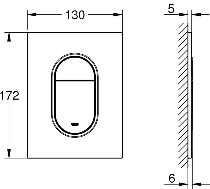 Смивка Grohe Arena Cosmopolitan S-Антрацитгланц