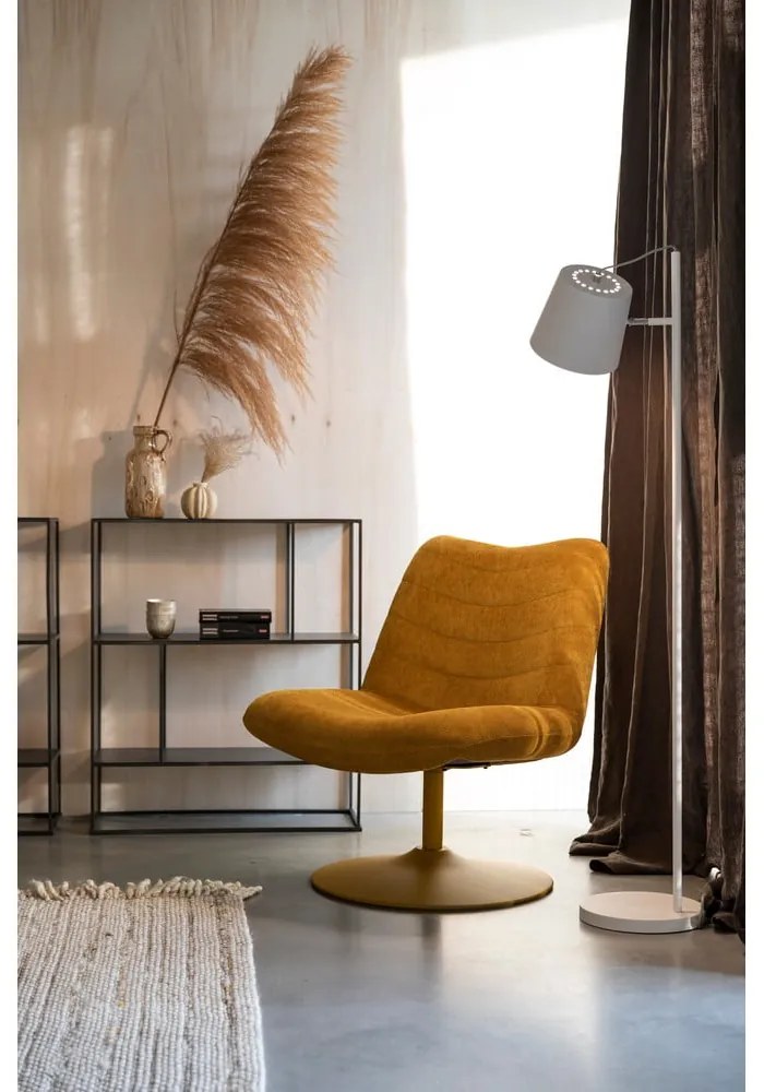 Кресло от кадифе в жълта охра Bubba - Zuiver