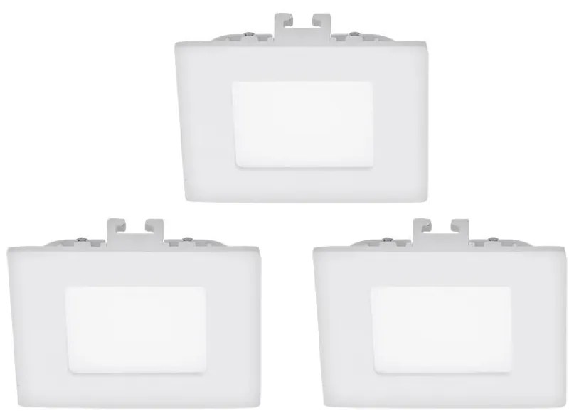 Eglo 94733 - Комплект 3x LED Осветление за окачен таван FUEVA 1 1xLED/2,7W/230V