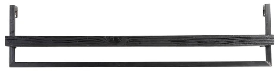 Матиран черен рафт от елхово дърво Maddison - Light &amp; Living