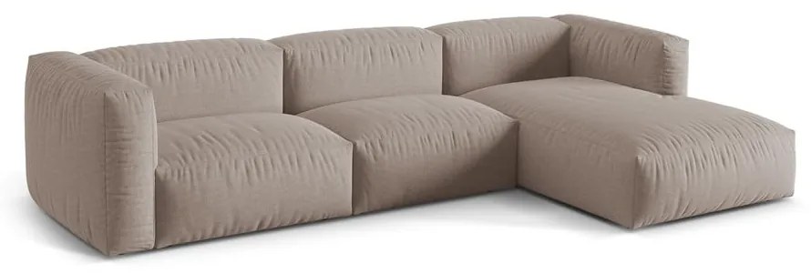 Бежов модулен ъглов диван (десен ъгъл) Martina – Micadoni Home