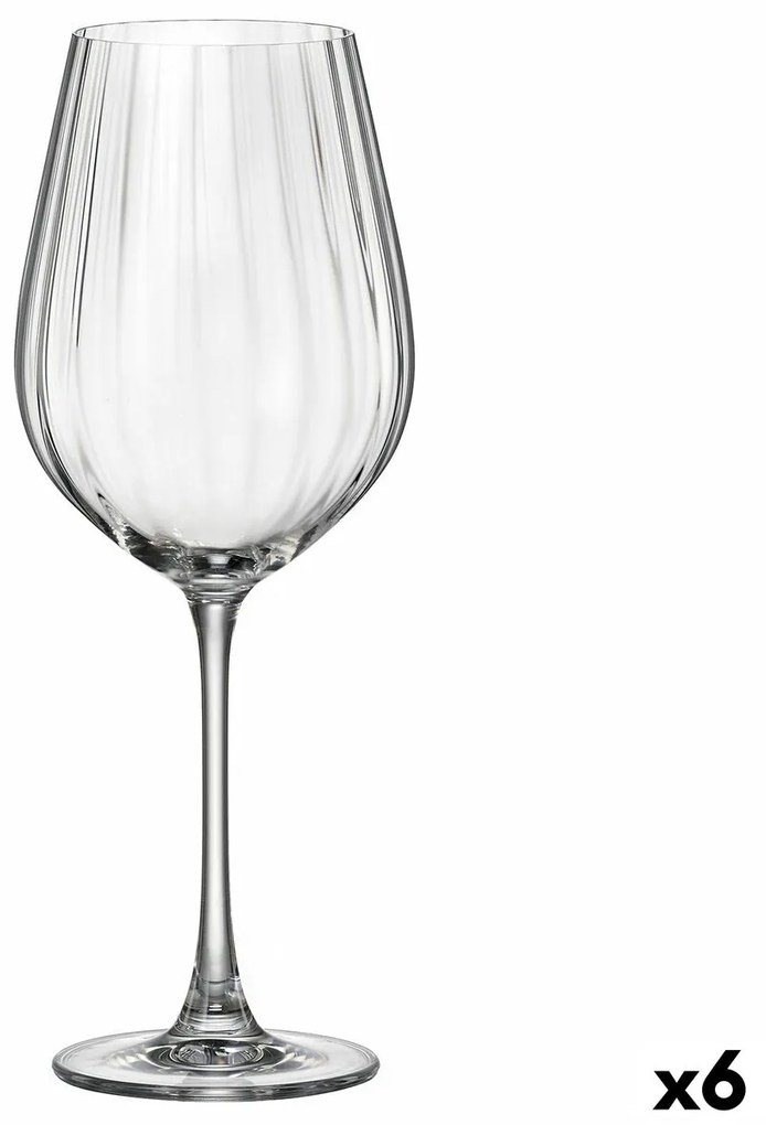 Чаша за вино Bohemia Crystal Optic Прозрачен 650 ml 6 броя