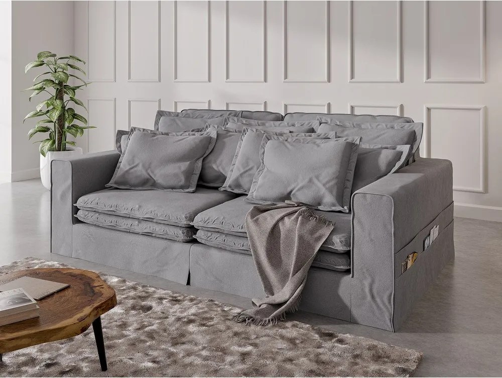 Светлосив диван 236 cm Nora – Ropez