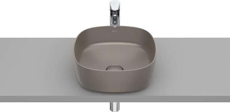 Умивалник за монтаж върху плот Inspira Soft Coffe, 370 х 370 mm