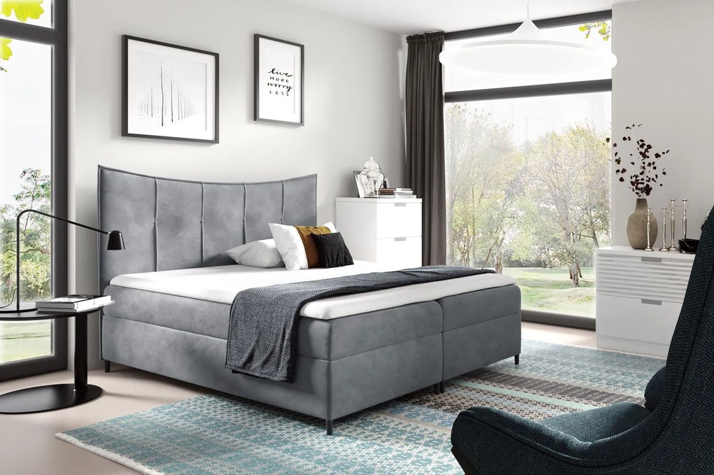 Тапицирано легло Bergamo-Gkri-140 x 200